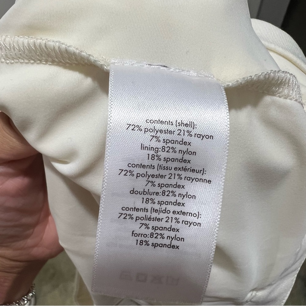 Danielle Bernstein Tennis Skort Stretch Herringbone Twill Vanilla Size 16 - Picture 4 of 10
